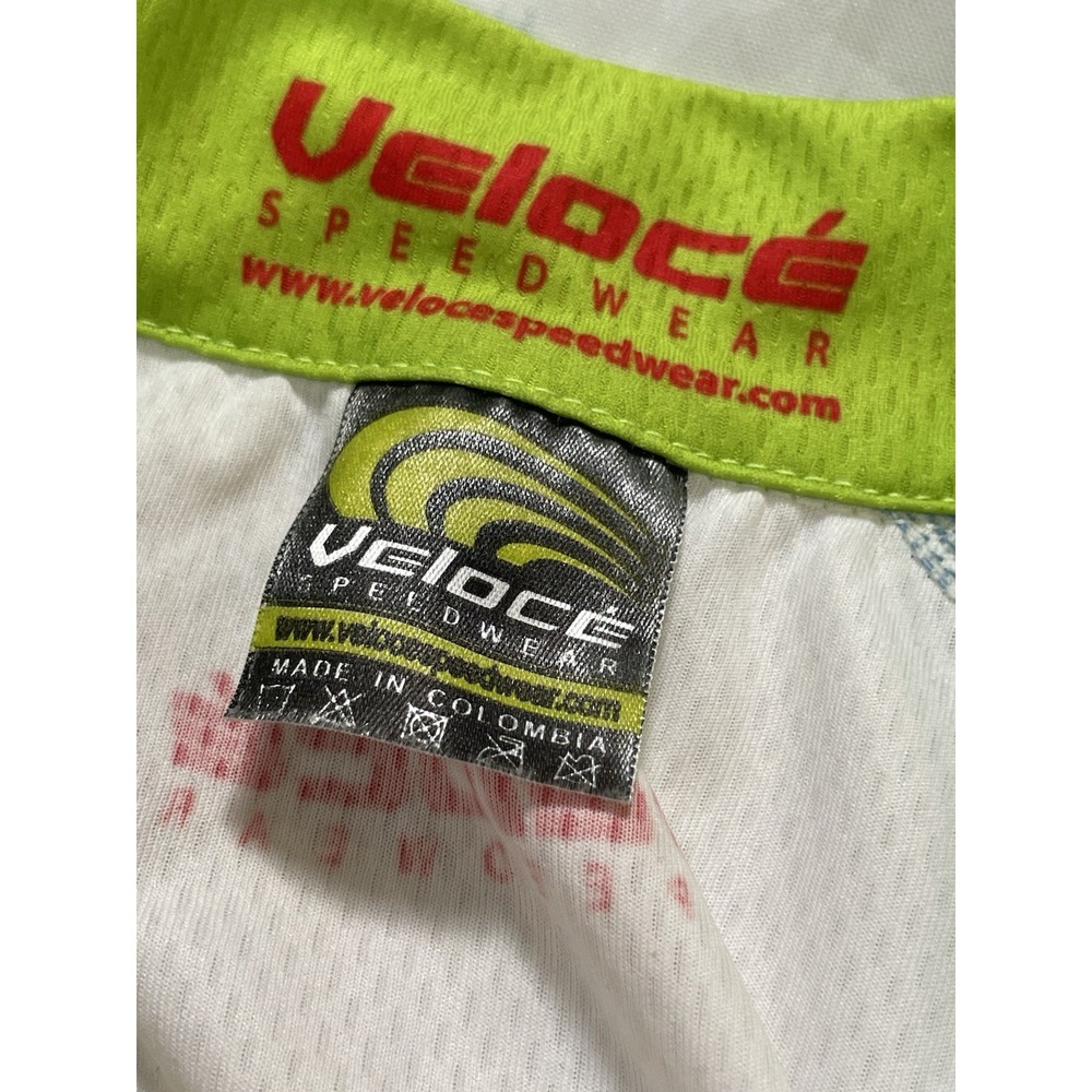 VELOCE Cycling Jersey Sharp Vest Swiss Sleeveless Size M Be Safe Dade Palm Trees - Picture 12 of 16